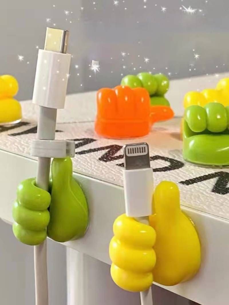 10pcs Small Hand Cable Organizer - No Punching Required