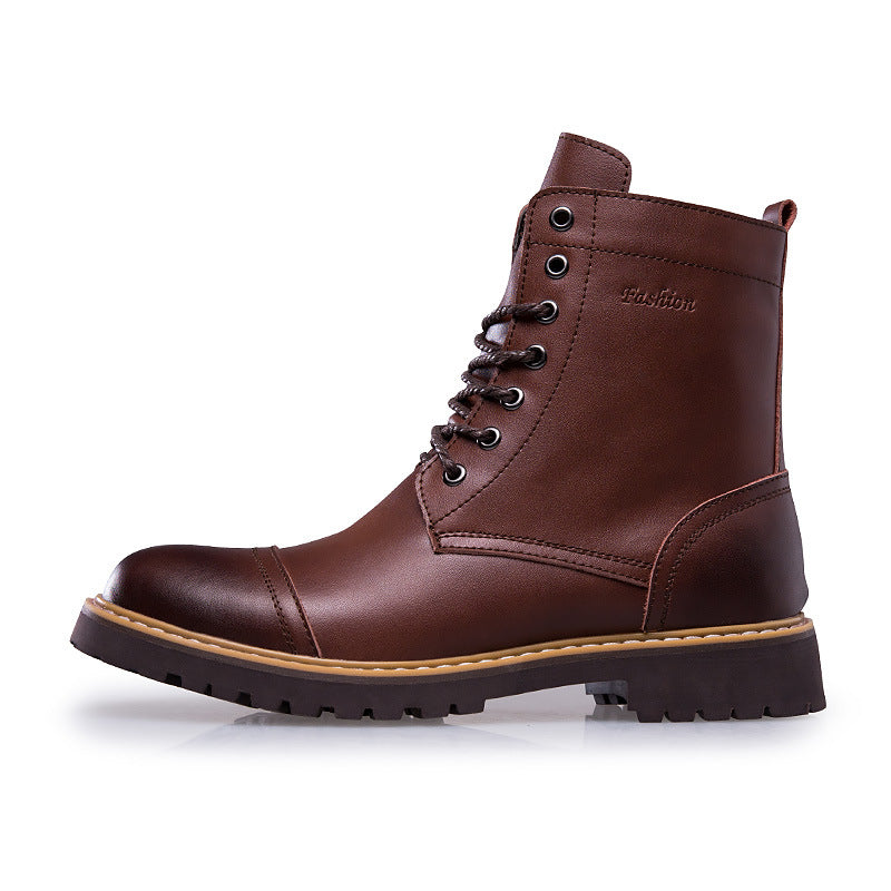 Botas Martin de Cuero Genuino para Hombre y Zapatos Casuales
