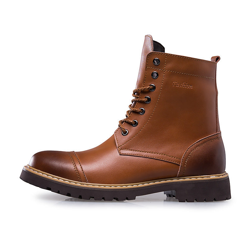 Botas Martin de Cuero Genuino para Hombre y Zapatos Casuales