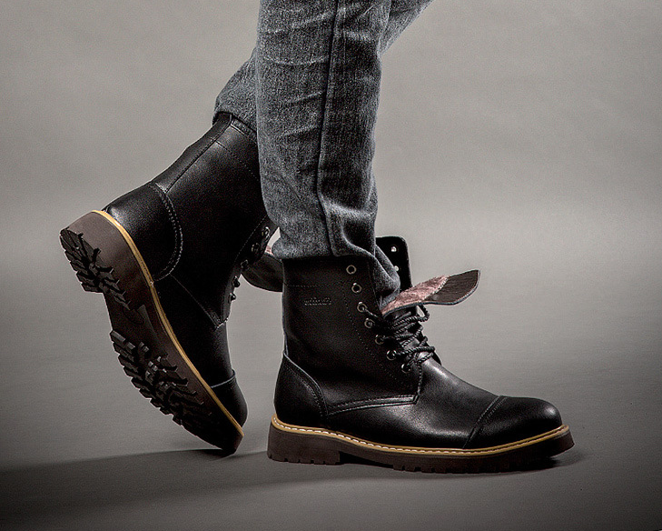 Botas Martin de Cuero Genuino para Hombre y Zapatos Casuales