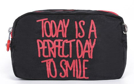 Bolsa de Maquillaje de Nylon Impermeable y Estuche Organizador de Viaje