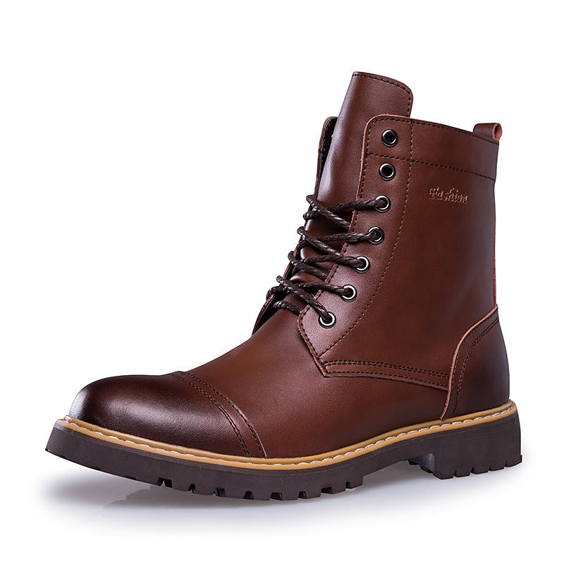 Botas Martin de Cuero Genuino para Hombre y Zapatos Casuales