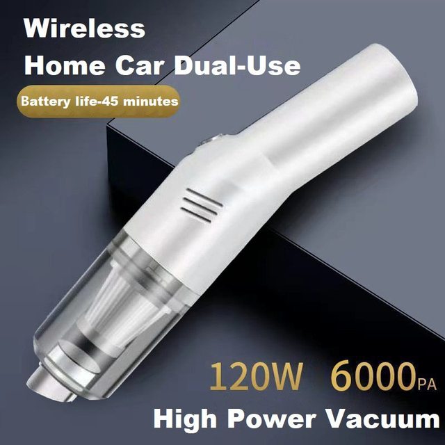 Mini Car Vacuum Cleaner for Wet & Dry Wireless Charging