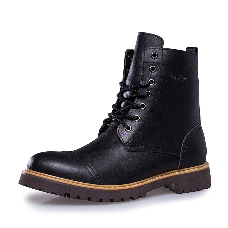 Botas Martin de Cuero Genuino para Hombre y Zapatos Casuales