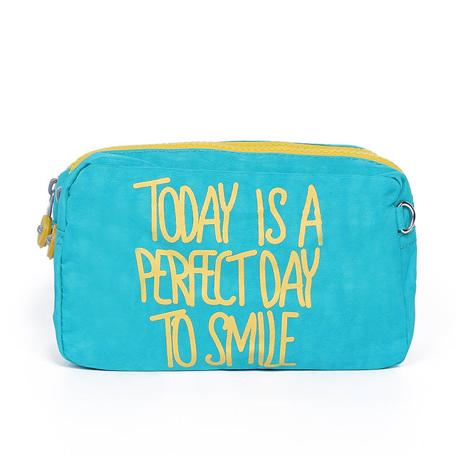 Bolsa de Maquillaje de Nylon Impermeable y Estuche Organizador de Viaje