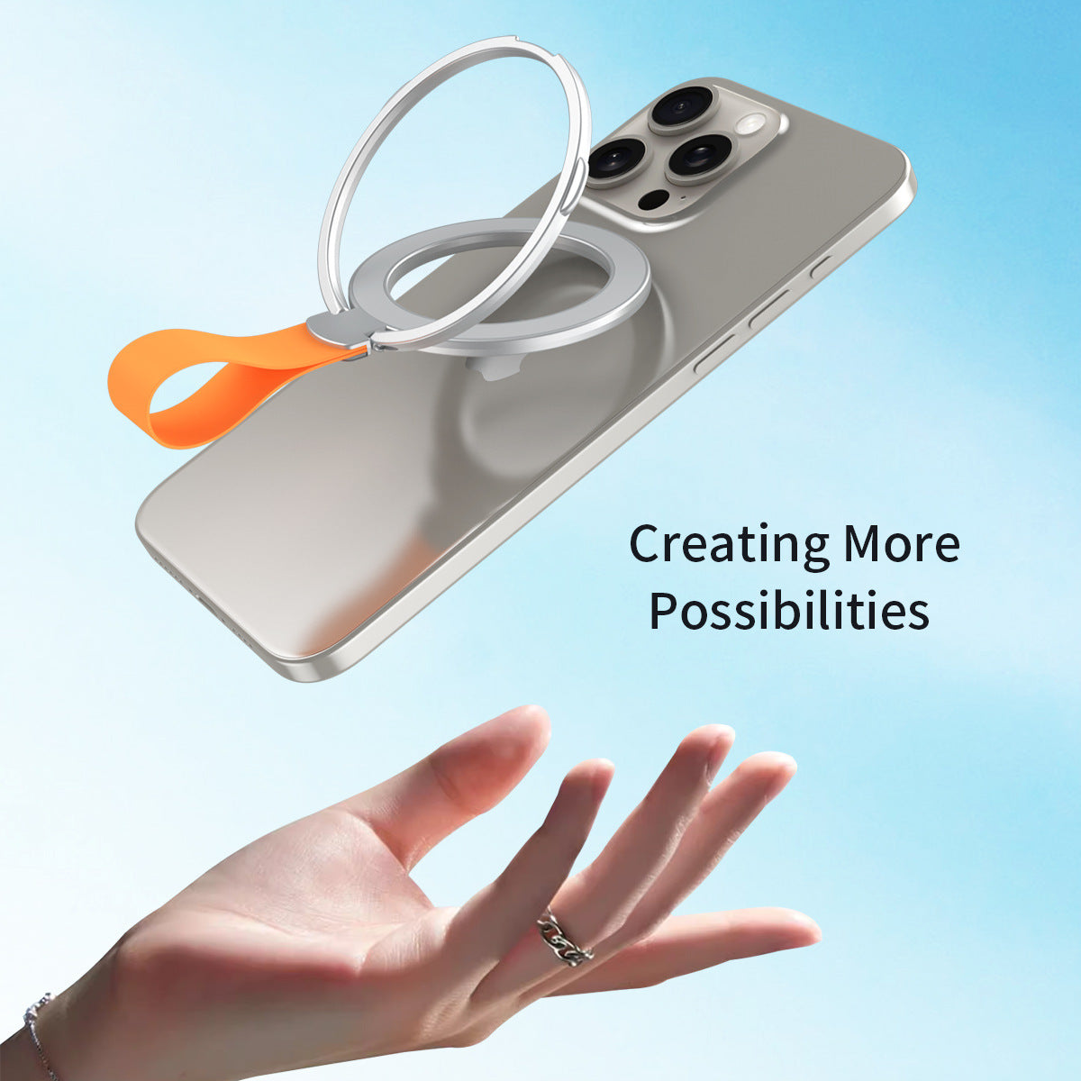 MagSafe Phone Ring Holder with Strong Magnetic Support